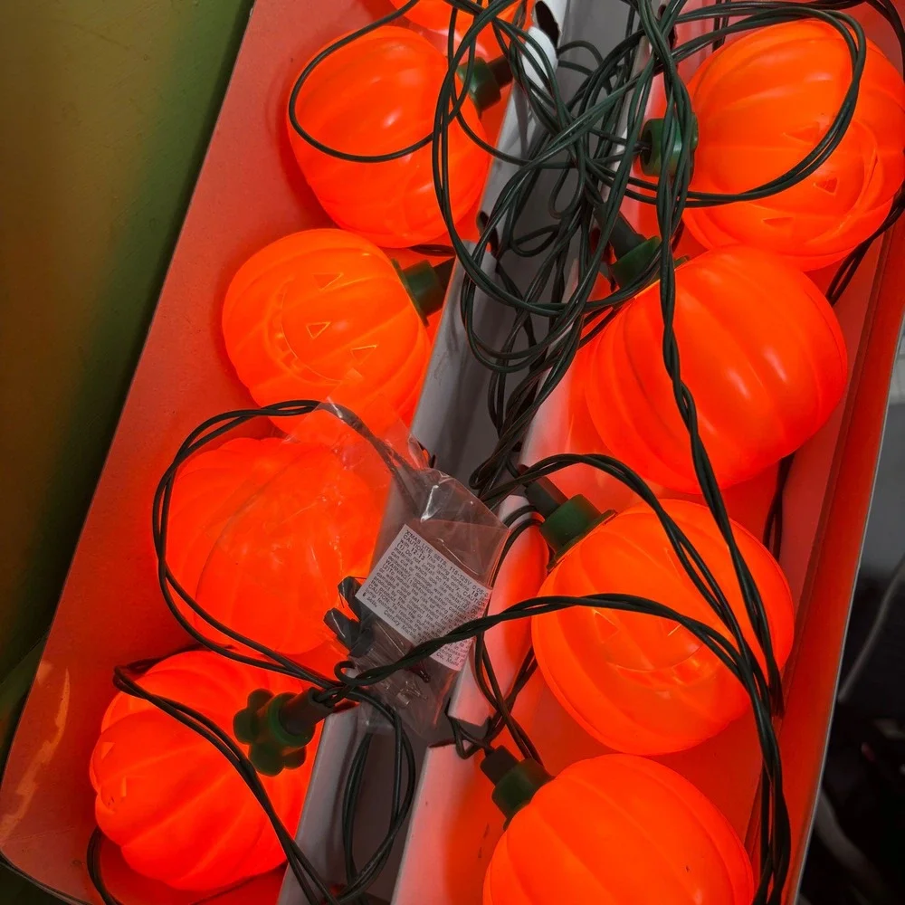 Happy Halloween 10‎ Light Set Pumpkin Jack O Lantern Indoor Outdoor Decor